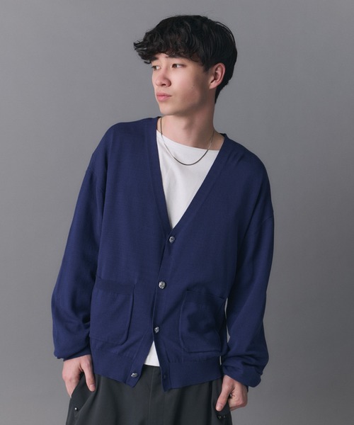 Confirm(コンファーム)の「Stone-like Button Cardigan / ストーンライクボタンカーディガン メンズ レディース ユニセックス(カーディガン/ボレロ・メンズ・ネイビー/ブラック/グリーン・L/S/M)」の17枚目の写真