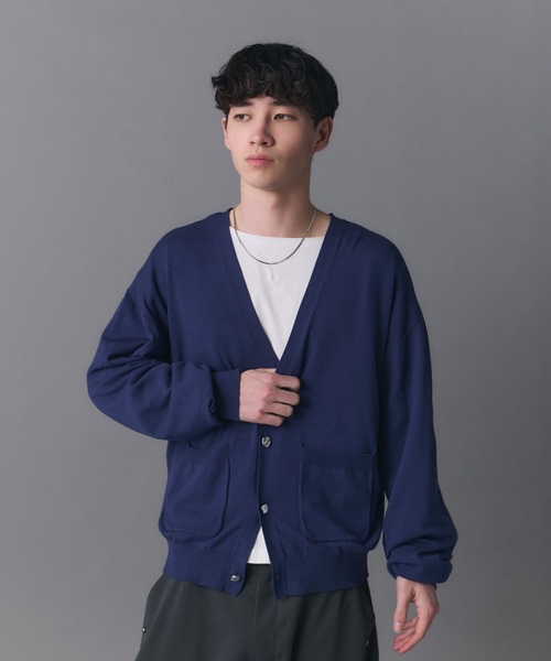 Confirm(コンファーム)の「Stone-like Button Cardigan / ストーンライクボタンカーディガン メンズ レディース ユニセックス(カーディガン/ボレロ・メンズ・ネイビー/ブラック/グリーン・L/S/M)」の18枚目の写真