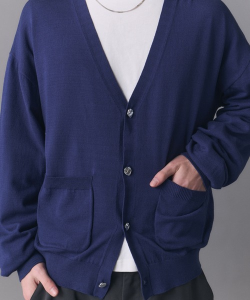 Confirm(コンファーム)の「Stone-like Button Cardigan / ストーンライクボタンカーディガン メンズ レディース ユニセックス(カーディガン/ボレロ・メンズ・ネイビー/ブラック/グリーン・L/S/M)」の22枚目の写真