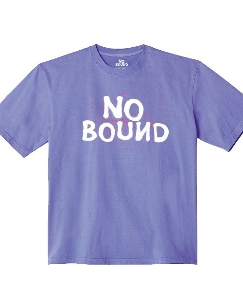 NOBOUND(ノーバウンド)の「NOBOUND(ノーバウンド) 半袖Tシャツ ロゴ スプラッシュペイント プリント ビッグシルエット カットソー メンズ ユニセックス(Tシャツ/カットソー・メンズ・ホワイト/ブラック/スモークピンク/ダルブルー系・XL/L/M)」の1枚目の写真