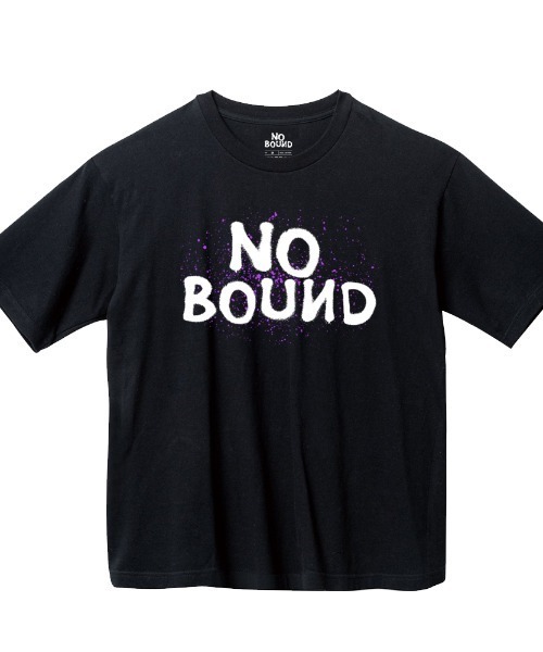 NOBOUND(ノーバウンド)の「NOBOUND(ノーバウンド) 半袖Tシャツ ロゴ スプラッシュペイント プリント ビッグシルエット カットソー メンズ ユニセックス(Tシャツ/カットソー・メンズ・ホワイト/ブラック/スモークピンク/ダルブルー系・XL/L/M)」の3枚目の写真