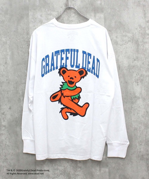 Grateful Dead(グレイトフルデッド)の「メンズ GRATEFUL DEAD グレイトフルデッド BIGトレーナー(スウェット・メンズ・ホワイト系4/ダークグリーン/グレー系その他2/ベージュ系2/ホワイト系その他2/オレンジ/杢グレー/ダークグリーン系1/ホワイト系その他3/ベージュ/ブラック/パープル/ホワイト系その他/チャコールグレー/オフホワイト/ベージュ系1/ブラック系その他/ブルー系その他/ダークグリーン系2/ブラック系2・L/M/XL)」の3枚目の写真