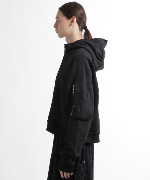 HARE(ハレ)の「【SET UP対応】ピグメントダブルポケットZIPパーカー(HARE)(パーカー・メンズ・ブルー系その他/ブラック系その他・SMALL)」の15枚目の写真