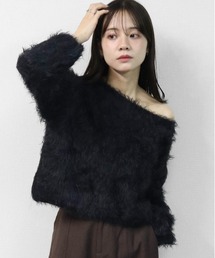【WEB限定商品】シャギーショートニット　SHAGGY SHORT KNIT