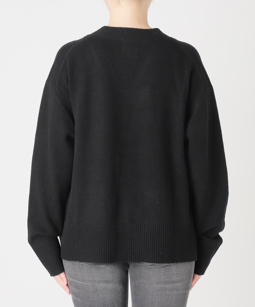 JOURNAL STANDARD relume(ジャーナルスタンダード レリューム)の「《一部WEB限定》ハミルトンウォッシャブルVネックカーディガン(カーディガン/ボレロ・レディース・ブラック/グレー/レッド/ブラウン・FREE)」の8枚目の写真