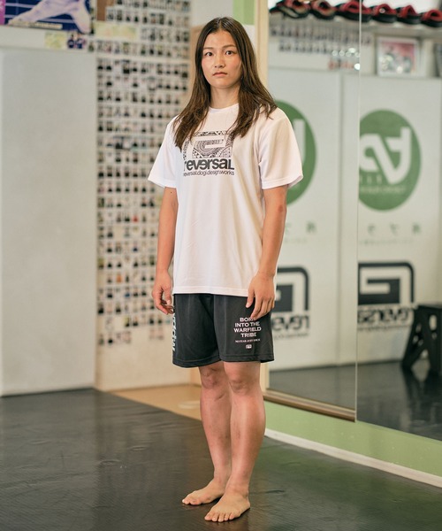 reversal.dogi.design.works(リバーサル・ドーギ・デザイン・ワークス)の「<reversal/リバーサル>WRF BIGMARK TRIBE DRY MESH TEE(Tシャツ/カットソー・メンズ・ホワイト/ブラック・S/M/L/XL/2XL)」の5枚目の写真