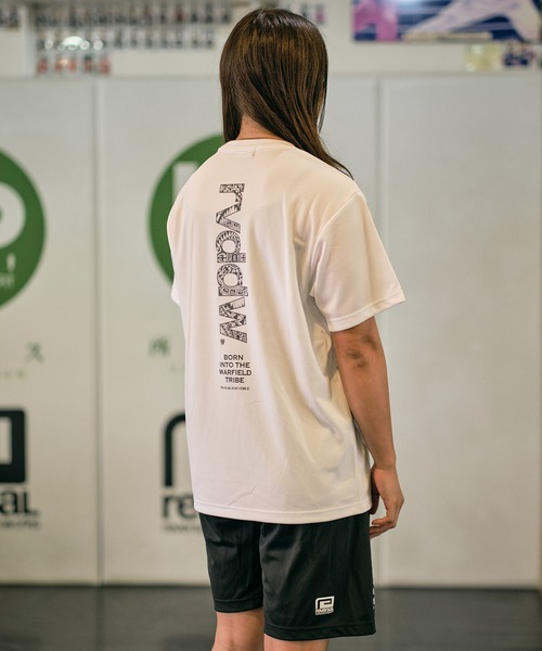 reversal.dogi.design.works(リバーサル・ドーギ・デザイン・ワークス)の「<reversal/リバーサル>WRF BIGMARK TRIBE DRY MESH TEE(Tシャツ/カットソー・メンズ・ホワイト/ブラック・S/M/L/XL/2XL)」の4枚目の写真