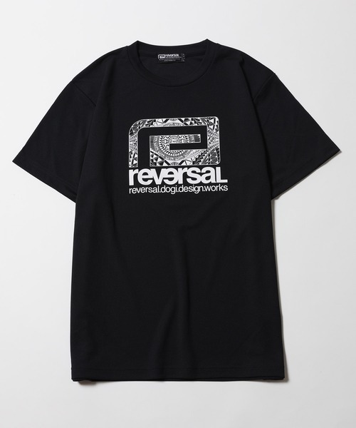 reversal.dogi.design.works(リバーサル・ドーギ・デザイン・ワークス)の「<reversal/リバーサル>WRF BIGMARK TRIBE DRY MESH TEE(Tシャツ/カットソー・メンズ・ホワイト/ブラック・S/M/L/XL/2XL)」の3枚目の写真
