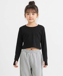 SHISKY（シスキー）の「指穴付き ショート丈ロンT（Tシャツ/カットソー）」