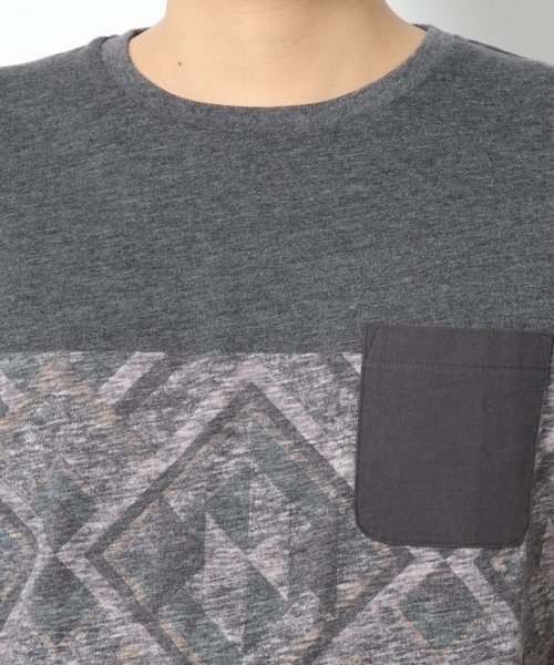 GLOBAL WORK(グローバルワーク)の「【機能素材アイテム】プリントポケットT/712581(Tシャツ/カットソー・メンズ・ダークグレー/ホワイト系その他/グレー/ホワイト・MEDIUM/SMALL/LARGE/X-LARGE)」の15枚目の写真