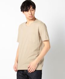 SC: SHIPS(シップス) オーガニックコットン×ボタニカルダイ Vネック Tシャツ