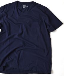 SC: SHIPS(シップス) オーガニックコットン×ボタニカルダイ Vネック Tシャツ