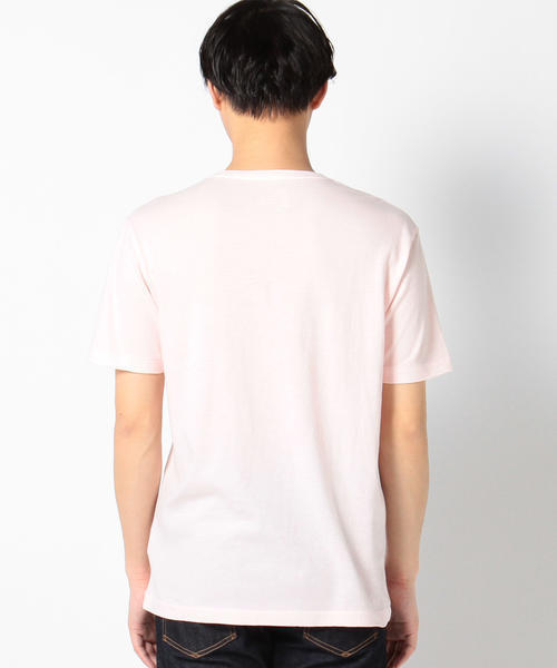 SHIPS（シップス）の「SC: SHIPS(シップス) オーガニックコットン×ボタニカルダイ Vネック ポケット Tシャツ（Tシャツ/カットソー・メンズ・ネイビー/ピンク/グレー/ホワイト/ベージュ/オリーブ・LARGE/SMALL/MEDIUM/X-LARGE）」の8枚目の写真