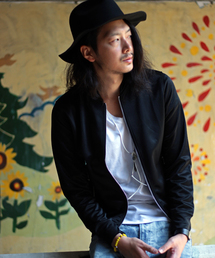 glory crew | ダブルジップスムースブルゾン（カット素材MA-1）(MA-1)