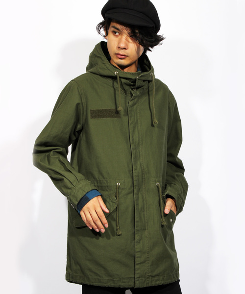 ８(eight)（エイト）の「モッズコート ミリタリー ツイル ロングコート（ミリタリージャケット・メンズ・ネイビー/ホワイト/カーキ/ブラック・LARGE/MEDIUM）」の3枚目の写真
