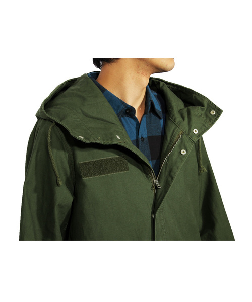 ８(eight)（エイト）の「モッズコート ミリタリー ツイル ロングコート（ミリタリージャケット・メンズ・ネイビー/ホワイト/カーキ/ブラック・LARGE/MEDIUM）」の14枚目の写真