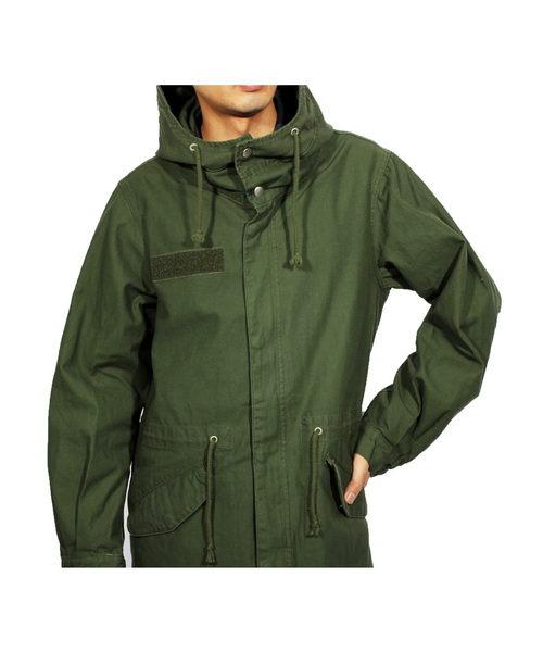 ８(eight)（エイト）の「モッズコート ミリタリー ツイル ロングコート（ミリタリージャケット・メンズ・ネイビー/ホワイト/カーキ/ブラック・LARGE/MEDIUM）」の15枚目の写真