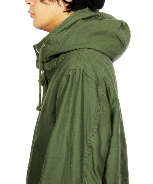 ８(eight)（エイト）の「モッズコート ミリタリー ツイル ロングコート（ミリタリージャケット・メンズ・ネイビー/ホワイト/カーキ/ブラック・LARGE/MEDIUM）」の9枚目の写真