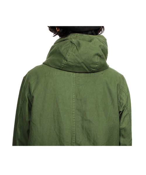 ８(eight)（エイト）の「モッズコート ミリタリー ツイル ロングコート（ミリタリージャケット・メンズ・ネイビー/ホワイト/カーキ/ブラック・LARGE/MEDIUM）」の10枚目の写真