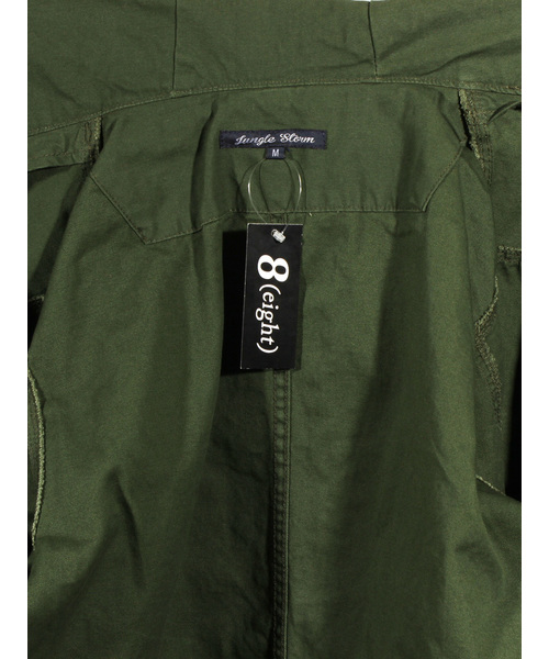 ８(eight)（エイト）の「モッズコート ミリタリー ツイル ロングコート（ミリタリージャケット・メンズ・ネイビー/ホワイト/カーキ/ブラック・LARGE/MEDIUM）」の13枚目の写真