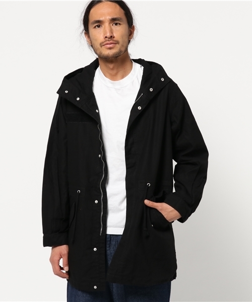 ８(eight)（エイト）の「モッズコート ミリタリー ツイル ロングコート（ミリタリージャケット・メンズ・ネイビー/ホワイト/カーキ/ブラック・LARGE/MEDIUM）」の5枚目の写真