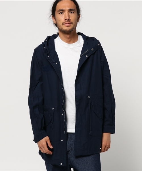 ８(eight)（エイト）の「モッズコート ミリタリー ツイル ロングコート（ミリタリージャケット・メンズ・ネイビー/ホワイト/カーキ/ブラック・LARGE/MEDIUM）」の20枚目の写真