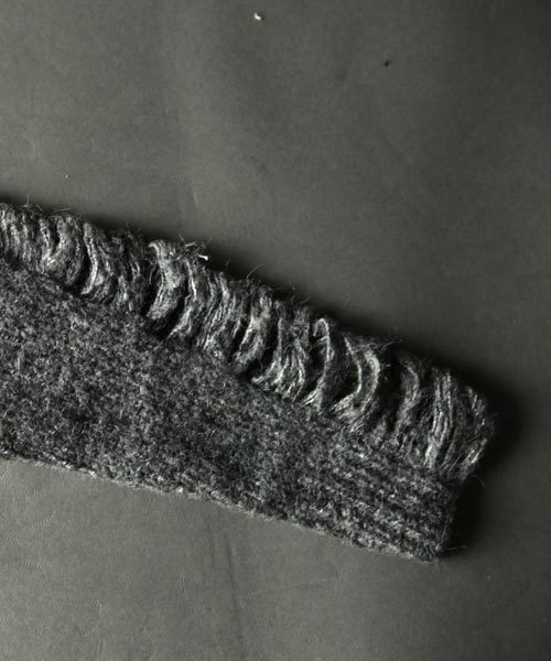 antiqua（アンティカ）の「ダメージデザインロングカーデ（カーディガン/ボレロ・レディース・ベージュ/グレー・FREE）」の9枚目の写真