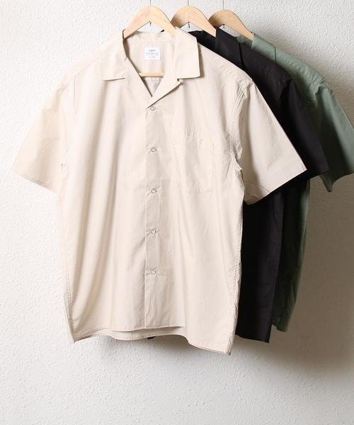 coen（コーエン）の「ボックスシルエットオープンカラーシャツ（シャツ/ブラウス・メンズ・オリーブ/ブラック/ベージュ・MEDIUM/X-LARGE/SMALL/LARGE）」の7枚目の写真