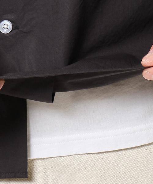 coen（コーエン）の「ボックスシルエットオープンカラーシャツ（シャツ/ブラウス・メンズ・オリーブ/ブラック/ベージュ・MEDIUM/X-LARGE/SMALL/LARGE）」の12枚目の写真