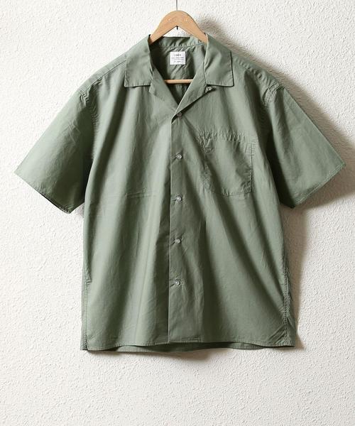 coen（コーエン）の「ボックスシルエットオープンカラーシャツ（シャツ/ブラウス・メンズ・オリーブ/ブラック/ベージュ・MEDIUM/X-LARGE/SMALL/LARGE）」の9枚目の写真