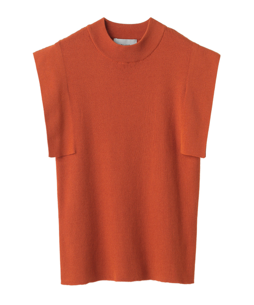 CLANE（クラネ）の「SQUARE SLEEVE KNIT TOP（ニット/セーター・レディース・オレンジ/グリーン/ホワイト/ブラック・2/1）」の4枚目の写真
