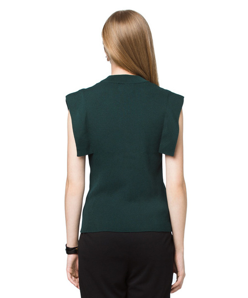 CLANE（クラネ）の「SQUARE SLEEVE KNIT TOP（ニット/セーター・レディース・オレンジ/グリーン/ホワイト/ブラック・2/1）」の12枚目の写真