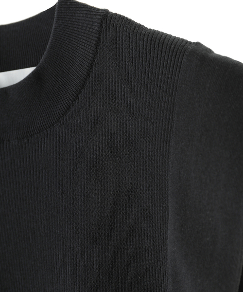 CLANE（クラネ）の「SQUARE SLEEVE KNIT TOP（ニット/セーター・レディース・オレンジ/グリーン/ホワイト/ブラック・2/1）」の5枚目の写真