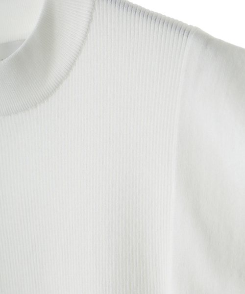 CLANE（クラネ）の「SQUARE SLEEVE KNIT TOP（ニット/セーター・レディース・オレンジ/グリーン/ホワイト/ブラック・2/1）」の6枚目の写真