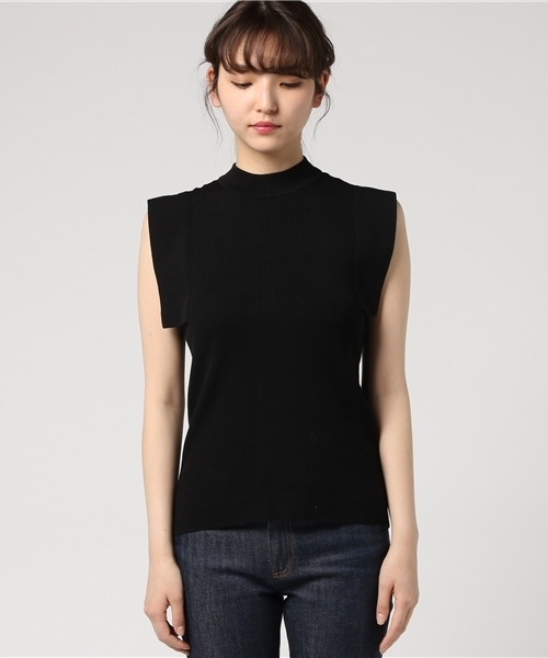 クラネ　SQUARE SLEEVE GATHERKNITTOPS ブラック1 クラネ SQUARE SLEEVE GATHERKNITTOPS ブラック1 - メルカリ