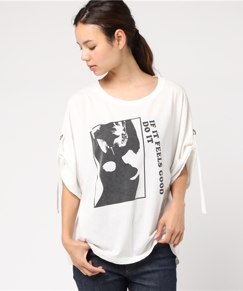 ❤️稀少！美品！HYSTERIC GLAMOUR プリント　Tシャツ　カットソー HYSTERIC GLAMOUR（ヒステリックグラマー）の「FEELS GOOD プリント T