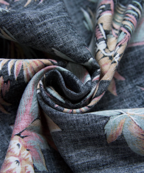 JACKROSE（ジャックローズ）の「ヴィンテージアロハシャツ（シャツ/ブラウス・メンズ・ブラック/オフホワイト・M/L）」の5枚目の写真