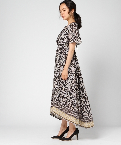 laboratory work（ラボラトリーワーク）の「パネル柄マキシワンピ（ワンピース・レディース・ブラック系その他/ブルー系その他/グリーン系その他・MEDIUM）」の5枚目の写真