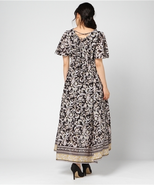 laboratory work（ラボラトリーワーク）の「パネル柄マキシワンピ（ワンピース・レディース・ブラック系その他/ブルー系その他/グリーン系その他・MEDIUM）」の6枚目の写真