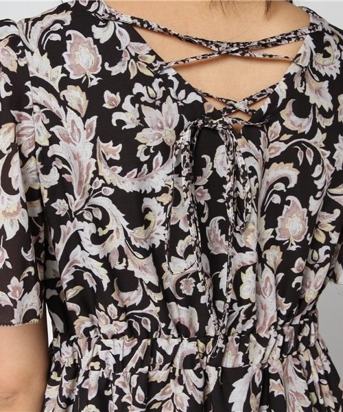 laboratory work（ラボラトリーワーク）の「パネル柄マキシワンピ（ワンピース・レディース・ブラック系その他/ブルー系その他/グリーン系その他・MEDIUM）」の8枚目の写真