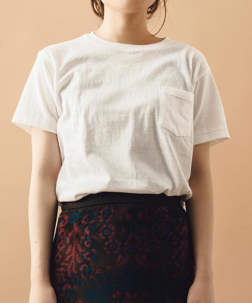 HANES（ヘインズ）の「Hanes×SHIPS BLUESTORE: ジャパンフィット プレミアムポケットTEE【made in Japan】◇（Tシャツ/カットソー・レディース・ホワイト/ブラック・ONE SIZE）」の15枚目の写真