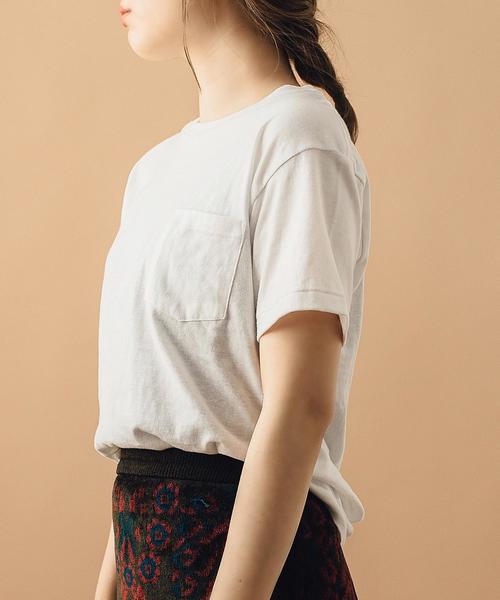 HANES（ヘインズ）の「Hanes×SHIPS BLUESTORE: ジャパンフィット プレミアムポケットTEE【made in Japan】◇（Tシャツ/カットソー・レディース・ホワイト/ブラック・ONE SIZE）」の17枚目の写真