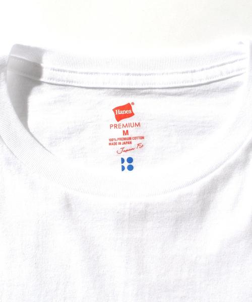 HANES（ヘインズ）の「Hanes×SHIPS BLUESTORE: ジャパンフィット プレミアムポケットTEE【made in Japan】◇（Tシャツ/カットソー・レディース・ホワイト/ブラック・ONE SIZE）」の19枚目の写真