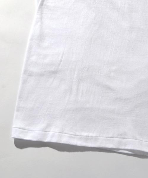 HANES（ヘインズ）の「Hanes×SHIPS BLUESTORE: ジャパンフィット プレミアムポケットTEE【made in Japan】◇（Tシャツ/カットソー・レディース・ホワイト/ブラック・ONE SIZE）」の10枚目の写真