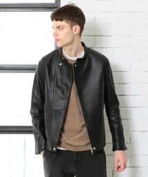 BEAUTY&YOUTH UNITED ARROWS | 【WEB限定】 by UKレザー セミダブル ライダースジャケット(ライダースジャケット)