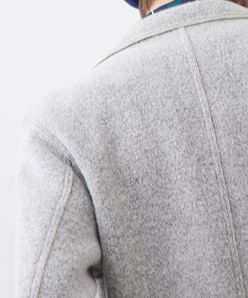 UNITED TOKYO（ユナイテッドトウキョウ）の「ニットオーバーサイズチェスターコート（チェスターコート・メンズ・ブラック/ネイビー/グレー・1/2/3）」の17枚目の写真