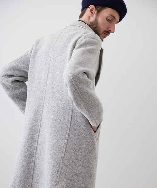 UNITED TOKYO（ユナイテッドトウキョウ）の「ニットオーバーサイズチェスターコート（チェスターコート・メンズ・ブラック/ネイビー/グレー・1/2/3）」の16枚目の写真