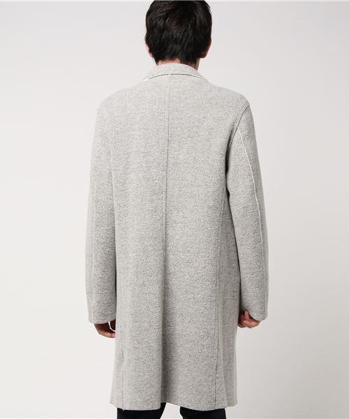 UNITED TOKYO（ユナイテッドトウキョウ）の「ニットオーバーサイズチェスターコート（チェスターコート・メンズ・ブラック/ネイビー/グレー・1/2/3）」の5枚目の写真