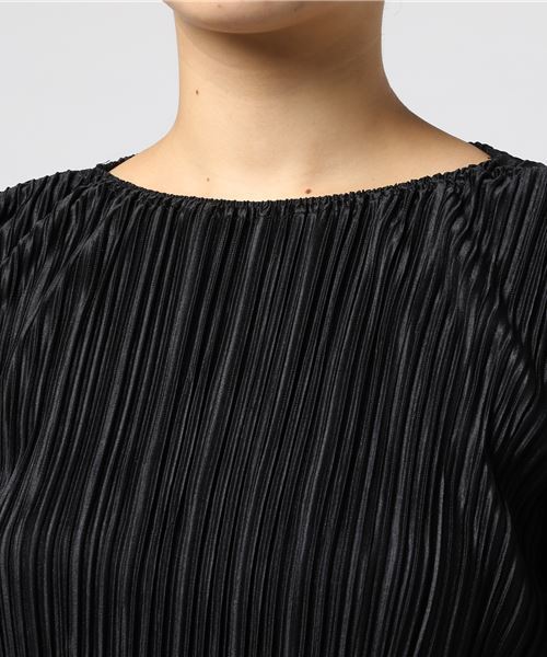 merlot plus(メルロープリュス)の「アコーディオンプリーツブラウス2419(シャツ/ブラウス・レディース・ホワイト/ブラック/ラベンダー・FREE)」の12枚目の写真