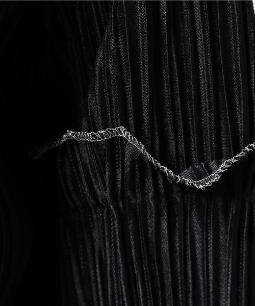 merlot plus(メルロープリュス)の「アコーディオンプリーツブラウス2419(シャツ/ブラウス・レディース・ホワイト/ブラック/ラベンダー・FREE)」の5枚目の写真